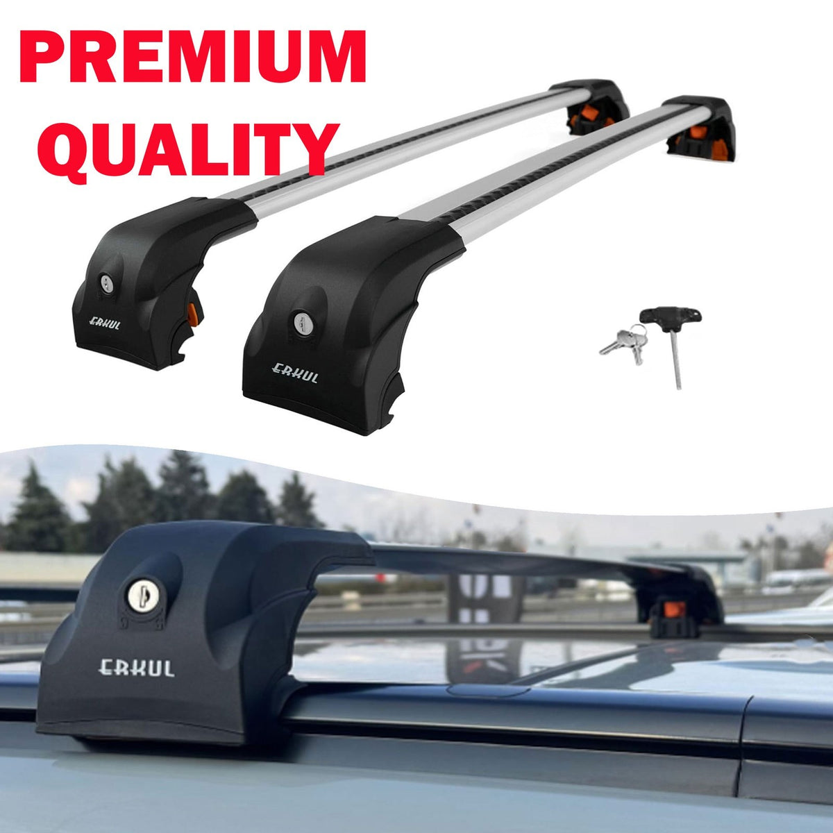 2X Premium Roof Bars For Byd Sealion 5 2025 Onwards Roof Rack Cross Bars Grey