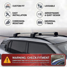 Car Roof Bars for Kia Sportage QL 2016-2021 Lockable Roof Rack Grey 2 Pcs