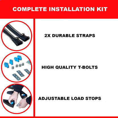 Adjustable Ladder Rack Load Stops Mounts 4 Pack for T-Track Cross Bars
