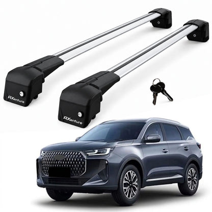 Car Roof Bars for Chery Tiggo 7 SUV 2025+ Lockable Roof Rack Grey 2 Pcs