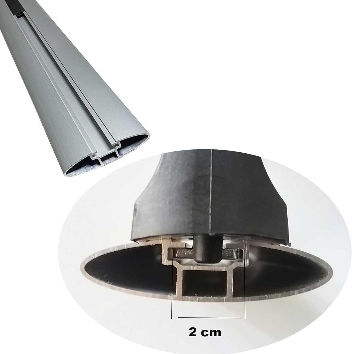 Roof Bar Ladder Rack - Set of 4 Load Stops, Compatible with T-Track Cross Bars