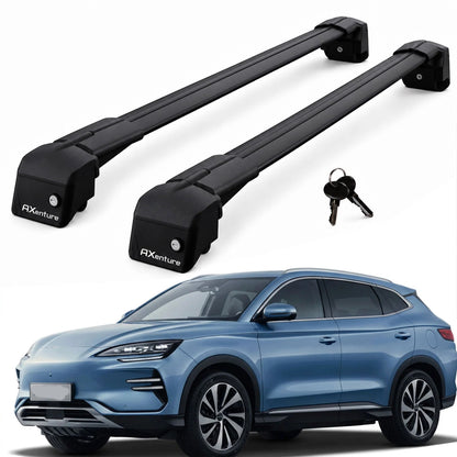 Car Roof Bars for BYD Seal U 2024-2026 Lockable Roof Rack Cross Bars Black 2 Pcs