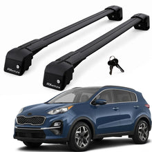Car Roof Bars for Kia Sportage QL 2016-2021 Lockable Roof Rack Black 2 Pcs