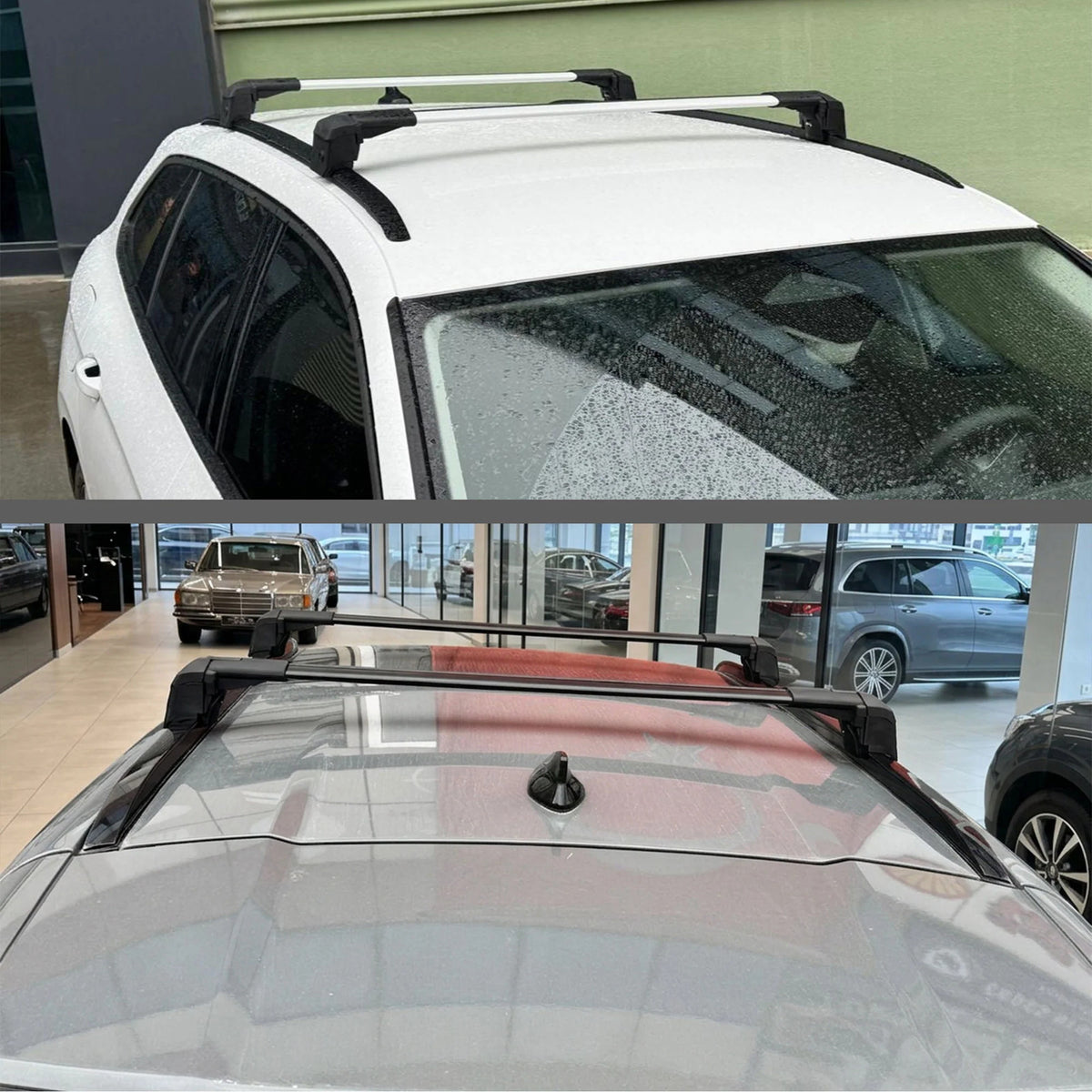 Car Roof Bars for Kia EV3 2024+ Lockable Roof Rack Cross Bars Black 2 Pcs