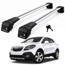 Car Roof Bars for Vauxhall Mokka J13 2012-2017 Lockable Roof Rack Grey 2 Pcs