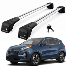 Car Roof Bars for Kia Sportage QL 2016-2021 Lockable Roof Rack Grey 2 Pcs