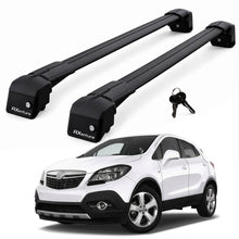 Car Roof Bars for Vauxhall Mokka J13 2012-2017 Lockable Roof Rack Black 2 Pcs