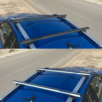 Roof Rack Cross Bars for Volkswagen Caddy Maxi 2007-2015 Rail Carrier for Roof Tents 2 Pcs Grey