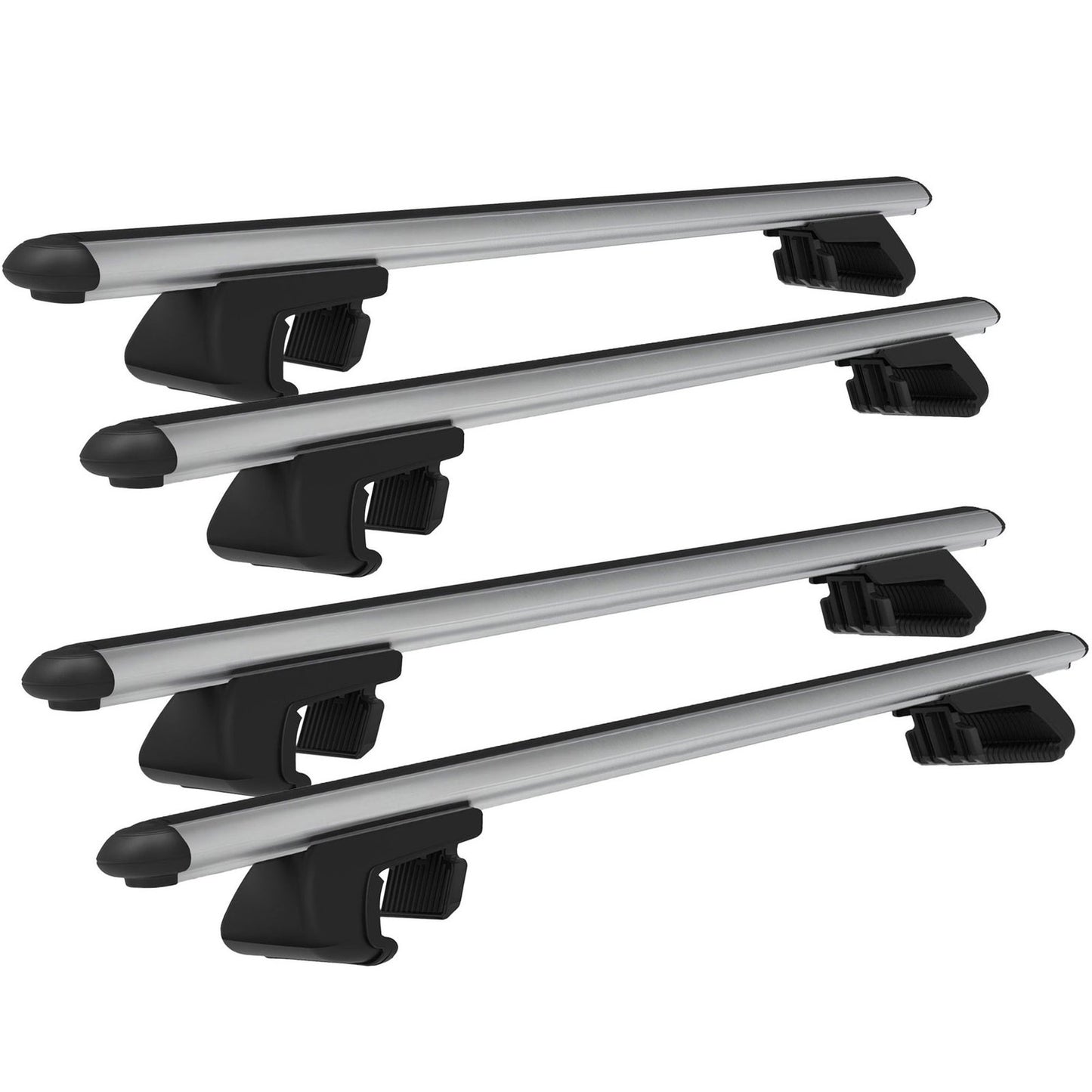 Roof Rack Cross Bars for Volkswagen T5 Transporter Cargo 2003-2015 Rail Carrier for Roof Tents 4 Pcs Grey