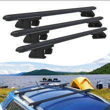Roof Rack Cross Bars for Volkswagen T5 Transporter Cargo 2003-2015 3 Pcs Black
