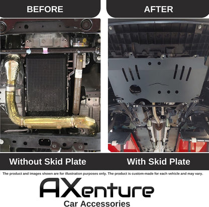Airflow vented steel skid plate for MG ZS 2018-2024