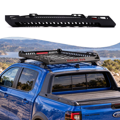 Mitsubishi L200 roof rack basket, 120 x 100 cm black steel - view 9