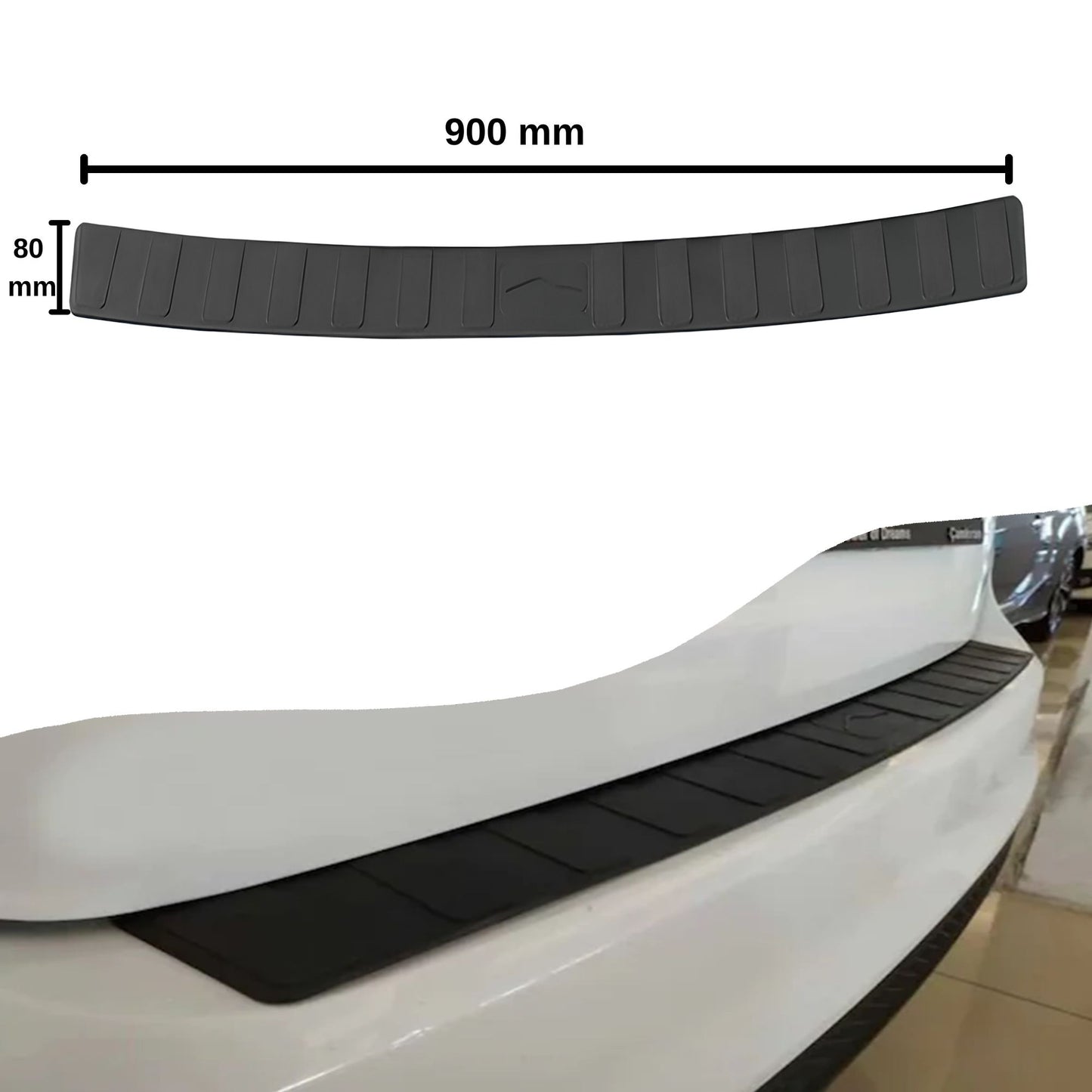 Rear Bumper Protector Guard for Mercedes-Benz GLC 2016-2018 ABS Plastic 900X80MM