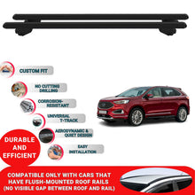 Roof Bars For Ford Edge 2016-2023 Roof Rack Cross Bars 2 Pcs Black