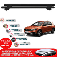 Roof Bars For Fiat Tipo Cross 2021-2023 Roof Rack Cross Bars 2 Pcs Black