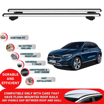 Roof Bars For Mercedes GLA H247 2020-2023 Roof Rack Cross Bars 2 Pcs Grey