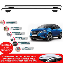 Roof Bars For Nissan Qashqai J12 2021 And After Roof Rack Cross Bars 2 Pcs Grey