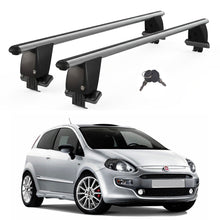 Roof Bars For Cars Without Rails For Fiat Punto Evo 199 2009-2012 Lockable Grey 2 Pcs
