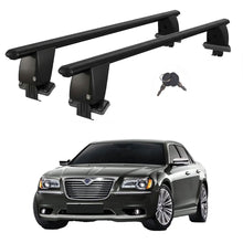 Roof Bars For Cars Without Rails For Lancia Thema 2011-2014 Lockable Black 2 Pcs