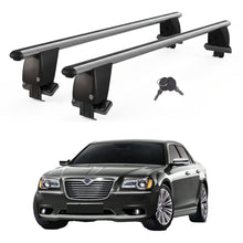 Roof Bars For Cars Without Rails For Lancia Thema 2011-2014 Lockable Grey 2 Pcs