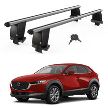 Roof Bars For Cars Without Rails For Mazda Cx-30 2019+ Lockable Grey 2 Pcs