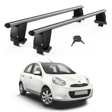 Roof Bars For Cars Without Rails For Nissan Micra/March K13 2010-2017 Lockable Grey 2 Pcs
