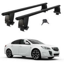 Roof Bars For Cars Without Rails For Vauxhall Insignia 2009-2017 Lockable Black 2 Pcs