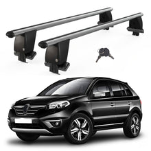 Roof Bars For Cars Without Rails For Renault Koleos 2008-2016 Lockable Grey 2 Pcs