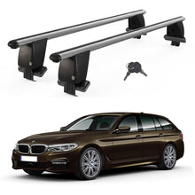 Roof Bars For Cars Without Rails For Bmw 5 G31 Estate Touring 2017+ Lockable Grey 2 Pcs