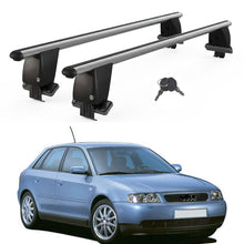Roof Bars For Cars Without Rails For Audi A3 8L 1996-2003 Lockable Grey 2 Pcs