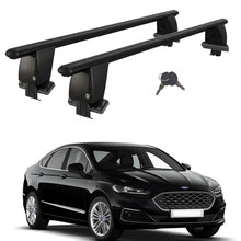 Roof Bars For Cars Without Rails For Ford Mondeo 2014+ Lockable Black 2 Pcs