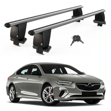 Roof Bars For Cars Without Rails For Vauxhall Insignia G. Sport 2017+ Lockable Grey 2 Pcs