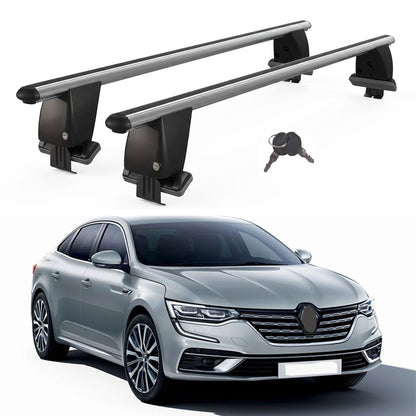 Roof Bars For Cars Without Rails For Suzukı Swace 2020+ Lockable Grey 2 Pcs