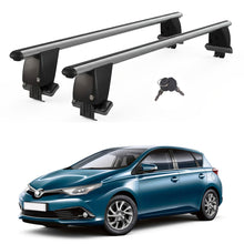 Roof Bars For Cars Without Rails For Toyota Auris/Corolla E210 HB 2018+ Lockable Grey 2 Pcs