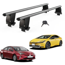 Roof Bars For Cars Without Rails For Toyota Prius IV Xw50 2015-2018 Lockable Grey 2 Pcs