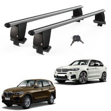Roof Bars For Cars Without Rails For Bmw X5 F15 G05 2013+ Lockable Grey 2 Pcs