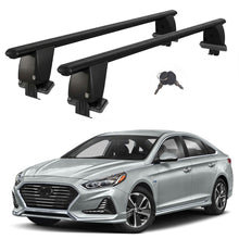 Roof Bars For Cars Without Rails For Hyundai Sonata VII Lf 2015-2019 Lockable Black 2 Pcs