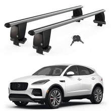 Roof Bars For Cars Without Rails For Jaguar E-Pace X540 2017+ Lockable Grey 2 Pcs