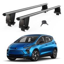 Roof Bars For Cars Without Rails For Chevrolet Bolt 2016+ Lockable Grey 2 Pcs