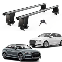 Roof Bars For Cars Without Rails For Audi A3 V 2013-2020 Door 2013-2020 Lockable Grey 2 Pcs