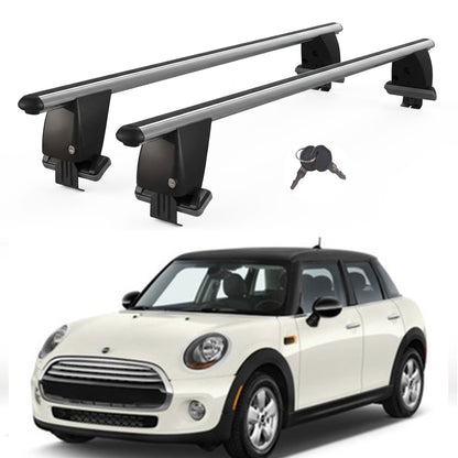 Roof Bars For Cars Without Rails For Mini One/Cooper 2014-2018 Lockable Grey 2 Pcs