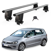 Roof Bars For Cars Without Rails For VwGolf VII Sportsvan 2014-2019 Lockable Grey 2 Pcs