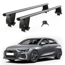Roof Bars For Cars Without Rails For Audi A3 8Y Sportback 2020+ Lockable Grey 2 Pcs