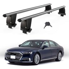 Roof Bars For Cars Without Rails For Audi A8 D5/4N 2017 2017+ Lockable Grey 2 Pcs