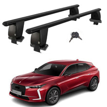 Roof Bars For Cars Without Rails For Ds Ds 4 Mk2 2021+ Lockable Black 2 Pcs