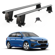 Roof Bars For Cars Without Rails For Skoda Scala 2019+ Lockable Grey 2 Pcs