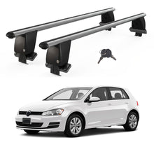 Roof Bars For Cars Without Rails For VwGolf VII 2012-2019 Lockable Grey 2 Pcs