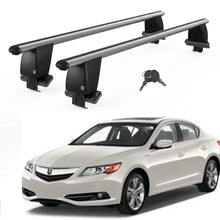 Roof Bars For Cars Without Rails For Acura ILX De1/2/3 2012+ Lockable Grey 2 Pcs