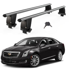 Roof Bars For Cars Without Rails For Cadillac Xts 2013-2019 Lockable Grey 2 Pcs