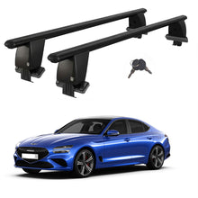 Roof Bars For Cars Without Rails For Genesis G70 Hs 2017+ Lockable Black 2 Pcs
